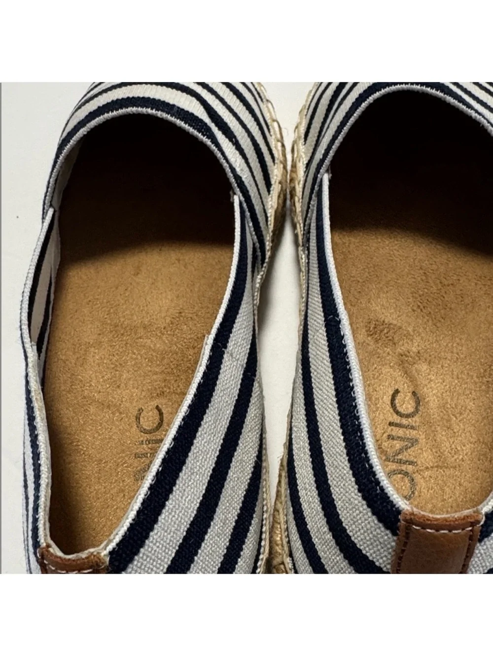 Vionic Valeri Espadrilles Nautical Summer Vacation Travel Cruise Size 7